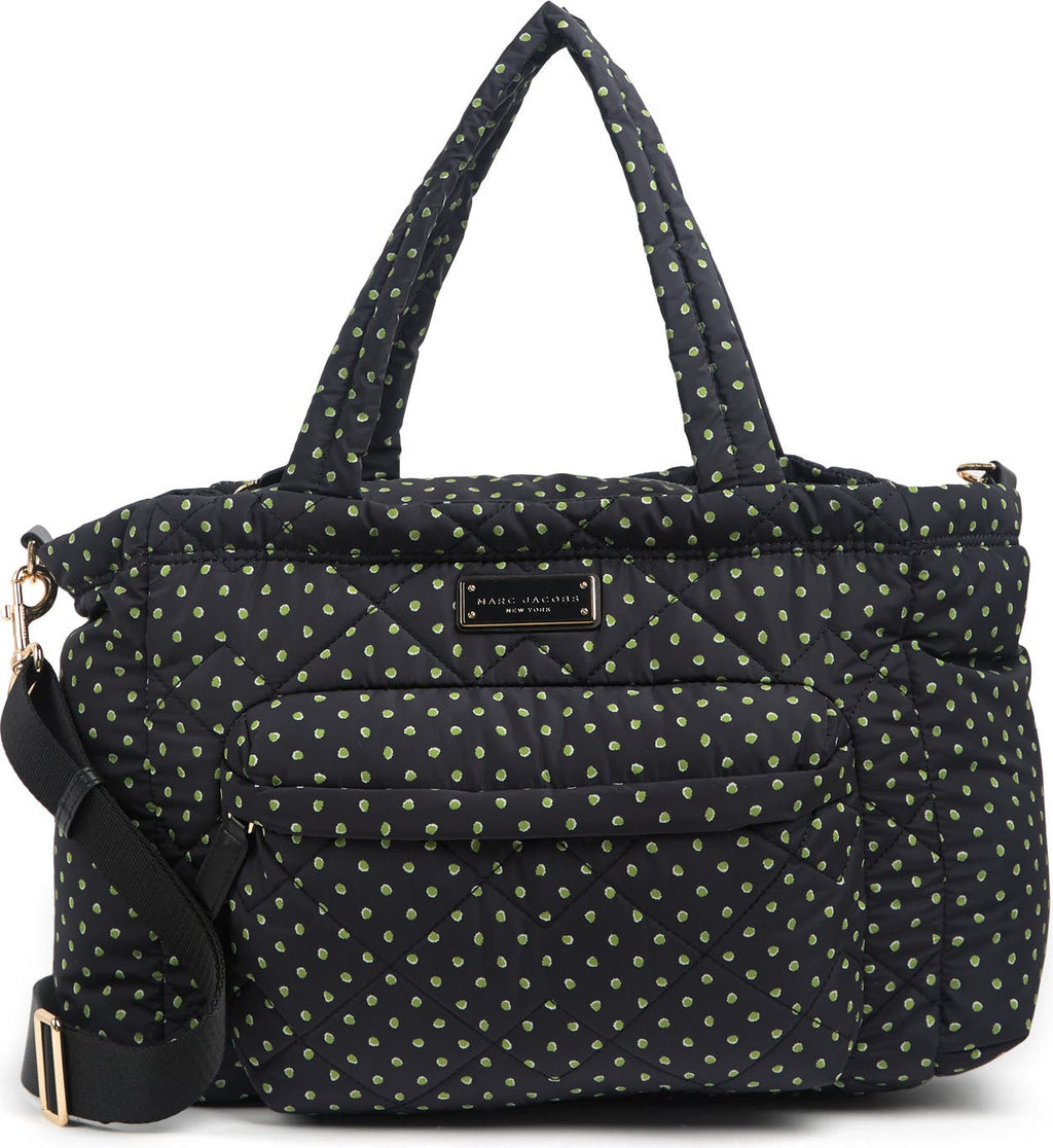 MARC JACOBS Dot Print Diaper Bag, Main, color, PERIDOT DOTS