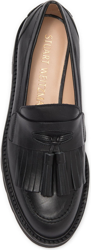 STUART WEITZMAN Mila Platform Kiltie Loafer, Main, color, BLACK