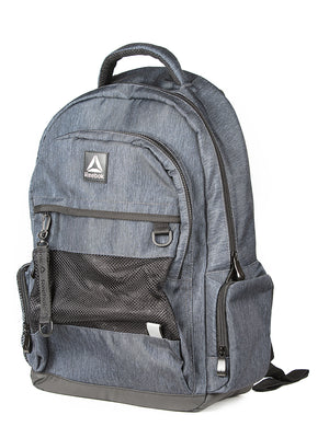 image 3 of Reebok Unisex Miles Backpack, Dark Heather Grey