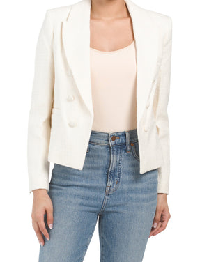 Tweed Crop Blazer