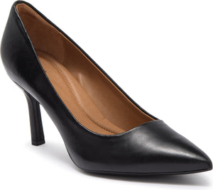 NORDSTROM RACK Paige Leather Pump, Main, color, BLACK