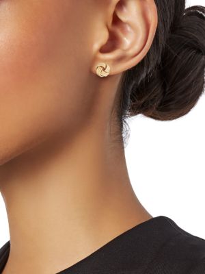 Saks Fifth Avenue
 14K Yellow Gold Knot Stud Earrings