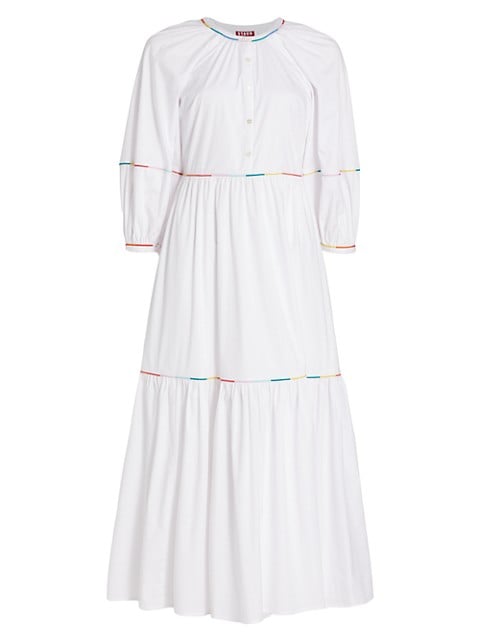 Demi Short Puff-Sleeve Maxi Dress image number NaN