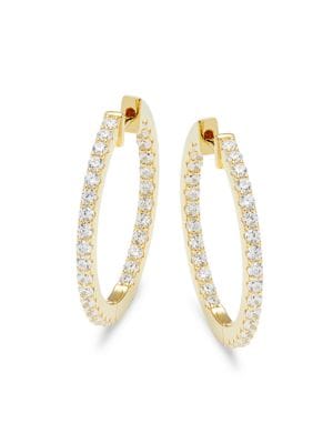 Lafonn
 Classic Lafonn Simulated Diamond Hoop Earrings