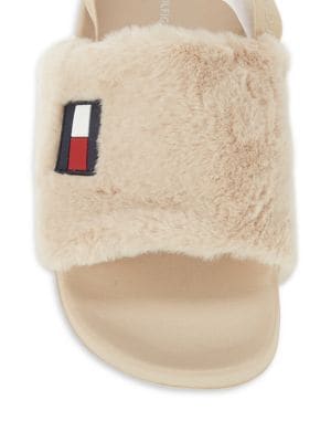 Tommy Hilfiger
 Hahna Faux Fur Slingback Slippers