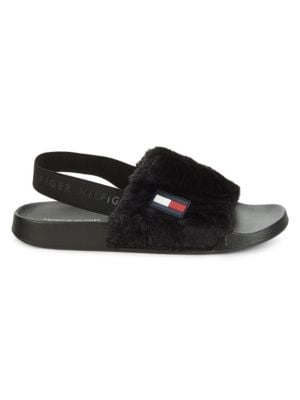 Tommy Hilfiger
 Hahna Faux Fur Slingback Slippers