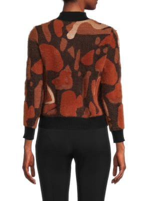 YAL New York
 Fuzzy Mockneck Sweater