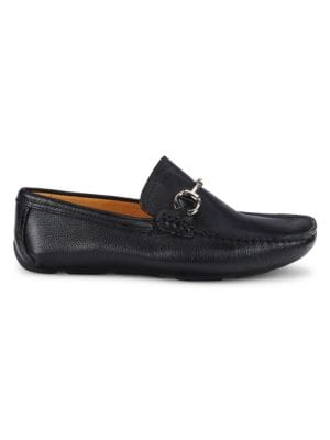 Saks Fifth Avenue
 Pebbled Leather Bit Driving Loafers