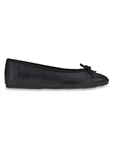 Leather Logo Ballerina Flats image number NaN