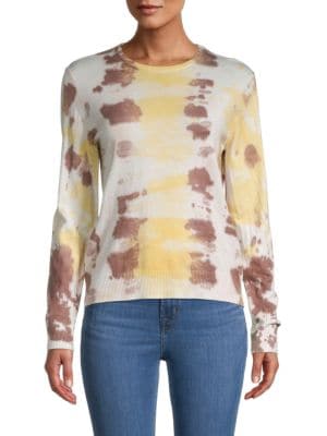 YAL New York
 Tie-Dye Crewneck Sweater