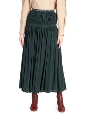 Chloé
 Fluid Pleated Midi Skirt