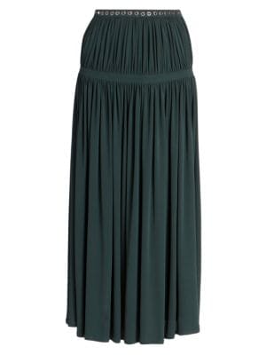 Chloé
 Fluid Pleated Midi Skirt