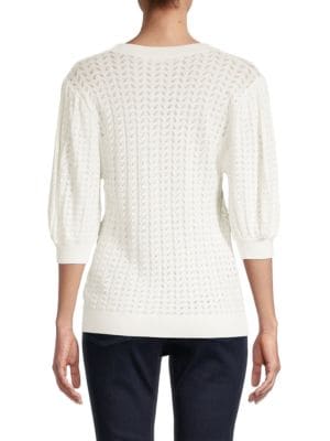 Elie Tahari
 Elbow-Sleeve Knit Top