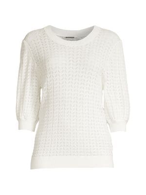 Elie Tahari
 Elbow-Sleeve Knit Top