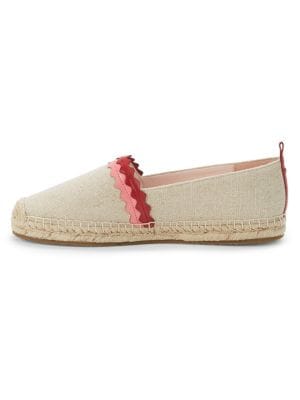 kate spade new york
 Greta Leather Wave Espadrilles