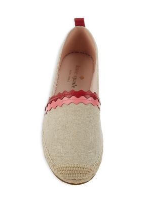 kate spade new york
 Greta Leather Wave Espadrilles