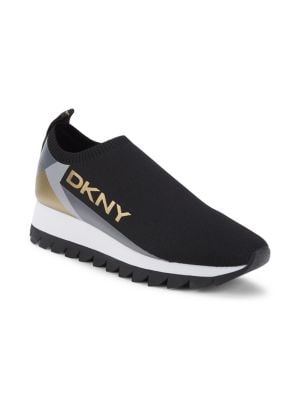 DKNY
 Amani Leather Slip On Sneakers