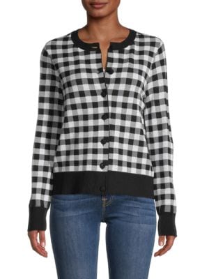 ELLA rafaella
 Buffalo Plaid Cardigan