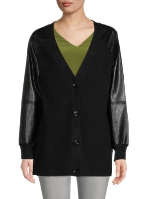 Central Park West
 Zoe Ribbed V Neck Cardigan