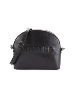 Valentino by Mario Valentino
 Diana Logo Embossed Leather Crossbody Bag