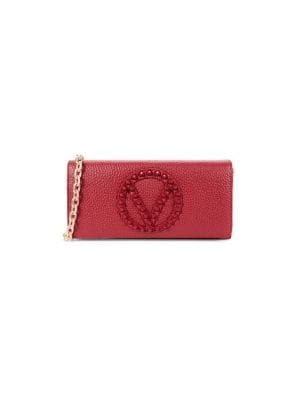 Valentino by Mario Valentino
 Nicola Pal Leather Wallet On Chain