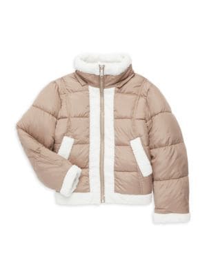 Sam Edelman
 Little Girl’s Faux Sherpa Puffer Jacket