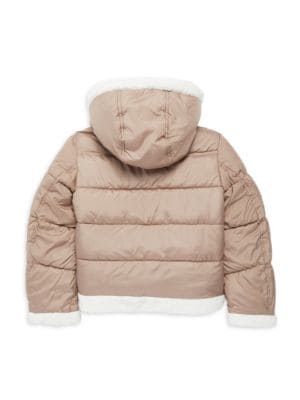 Sam Edelman
 Girl’s Faux Sherpa Puffer Jacket