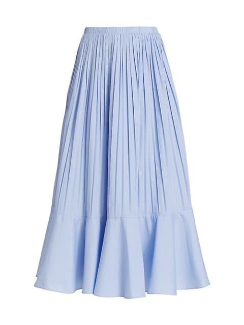 Focus Pleated Midi-Skirt