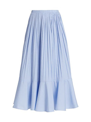 Focus Pleated Midi-Skirt