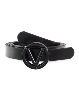 Valentino by Mario Valentino
 1.75" Baby Logo Leather Belt