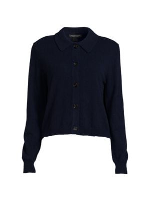 Saks Fifth Avenue
 Polo Collar Cashmere Cardigan