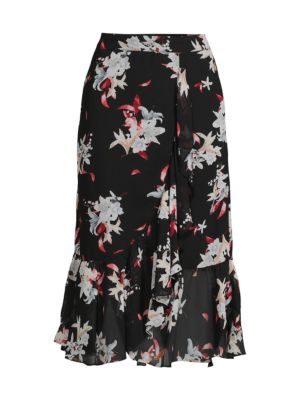 Patrizia Luca
 Floral Chiffon Cascade Midi Skirt