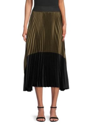 Saks Fifth Avenue
 Pleated Midi Skirt