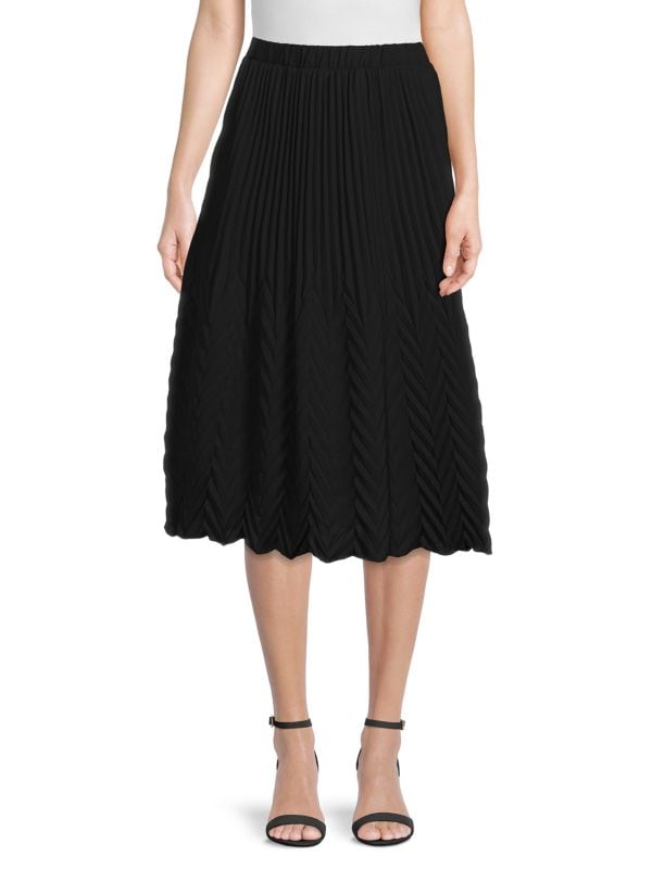 NANETTE nanette lepore
 Pleated, A-Line, Midi, Skirt