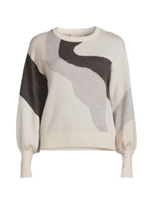 Philosophy
 Abstract Bishop Sleeve Sweater