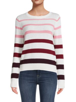 Amicale
 Stripe Cashmere Crewneck Sweater