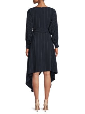 Gracia
 Striped Belted Midi A Line Dress