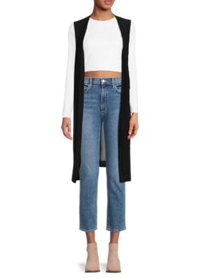 DKNY
 Sheer Split Hem Vest