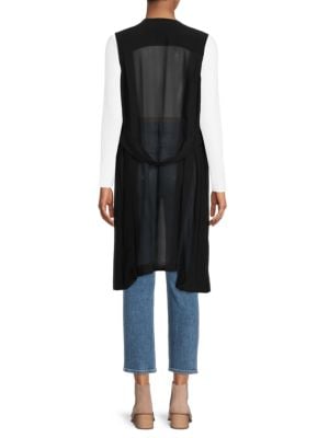 DKNY
 Sheer Split Hem Vest