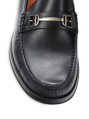 Bally
 Simpler Leather Bit Loafers