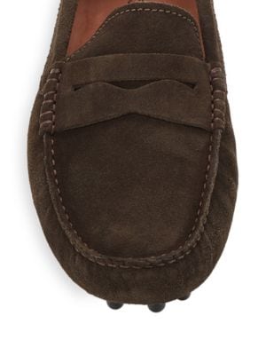 Saks Fifth Avenue
 Suede Driving Penny Loafers