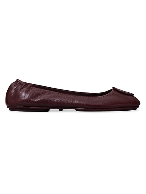 Minnie Leather Travel Ballet Flats