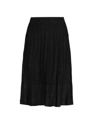 YAL New York
 Shimmer Knit Pleated Skirt