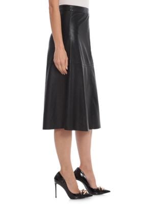 Bagatelle
 Faux Leather Panelled A Line Midi Skirt