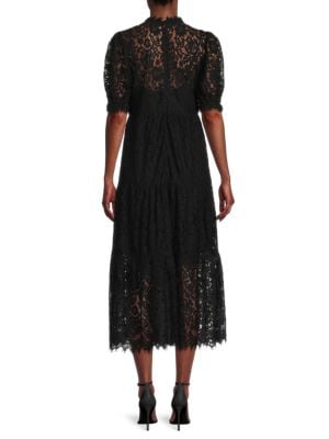 Socialite
 Lace Tiered Midi Dress