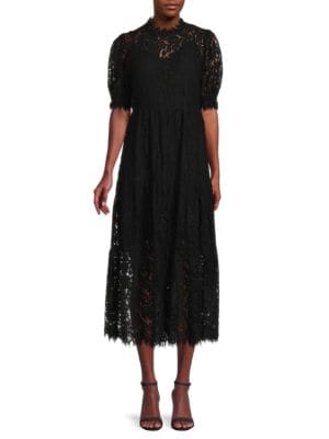 Socialite
 Lace Tiered Midi Dress