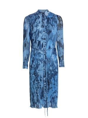 GANNI
 Printed RibKnit Midi Dress