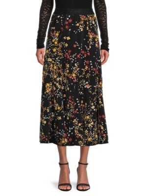 Karl Lagerfeld Paris
 Floral Midi A Line Skirt