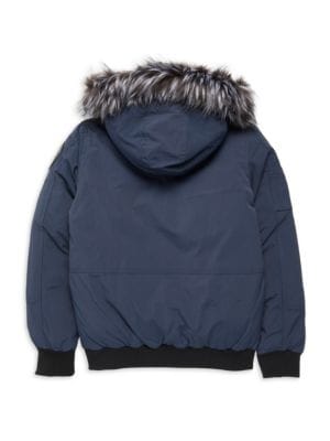 Pajar
 Little Boy's & Boy's Anderson Faux Fur Hood Bomber Jacket