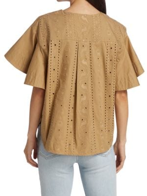 See by Chloé
 Ruffle Eyelet Blouse